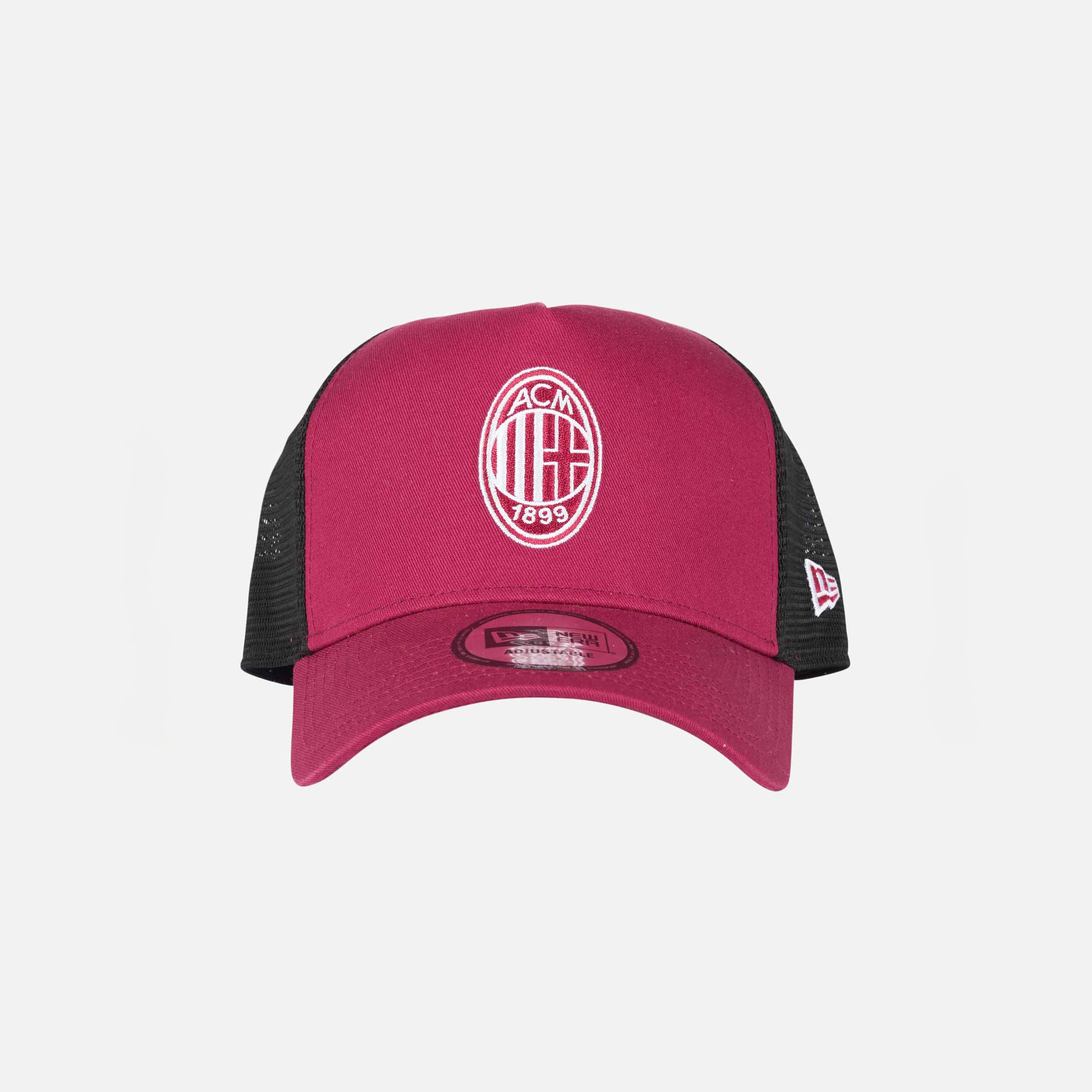 CAPPELLINO TRUCKER NEW ERA X AC MILAN FUCSIA