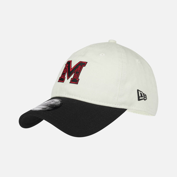 9TWENTY® NEW ERA X AC MILAN WHITE CAP WITH BLACK M