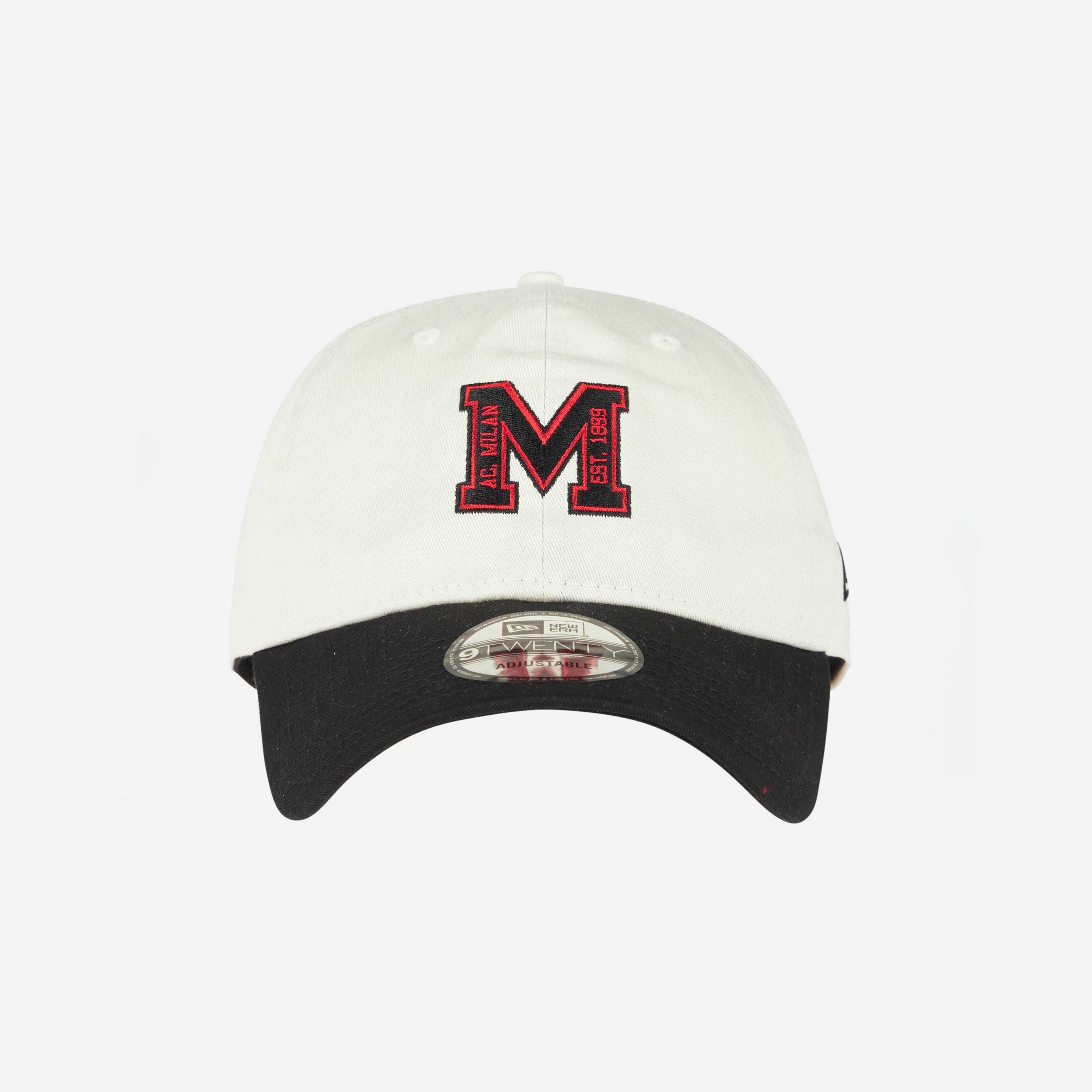 CAPPELLINO 9TWENTY® NEW ERA X AC MILAN BIANCO CON M NERA