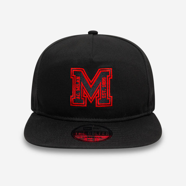 CAPPELLINO GOLFER NEW ERA X AC MILAN  NERO CON M ROSSONERA