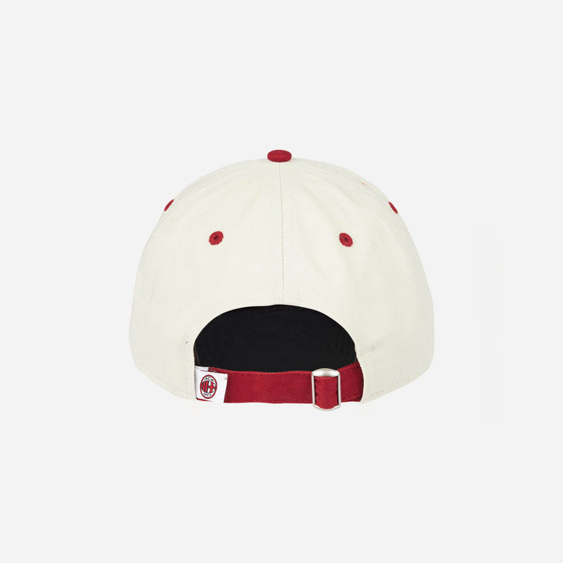 CAPPELLINO 9TWENTY® NEW ERA X AC MILAN BIANCO CON M ROSSA