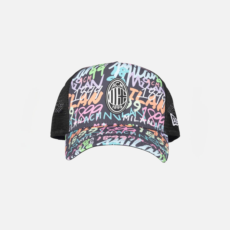 TRUCKER NEW ERA X AC MILAN GRAFFITI  CAP