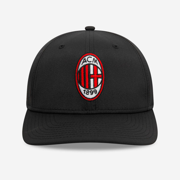 9SEVENTY® NEW ERA X AC MILAN BLACK CAP WITH LOGO