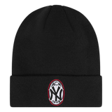 AC Milan x NY Yankees x New Era - BLACK BEANIE WITH LOGO