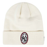 AC Milan x NY Yankees x New Era - WHITE BEANIE WITH LOGO