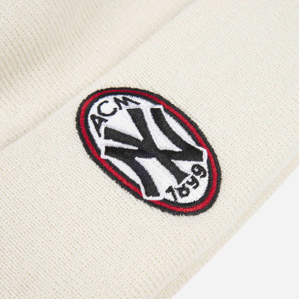 AC Milan x NY Yankees x New Era - WHITE BEANIE WITH LOGO