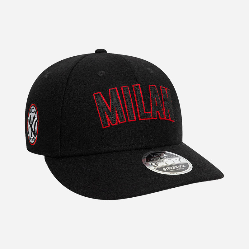 Cappello New Era 9Forty AC Milan - Nero, Strapback, Taglia Unica - Foto 8