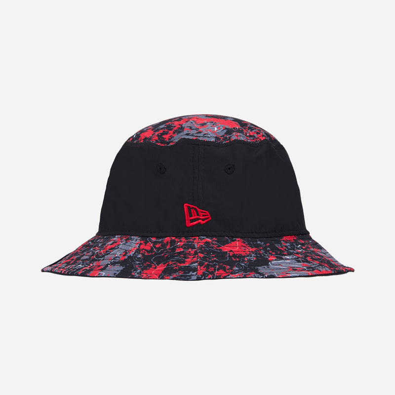 NEW ERA X AC MILAN BUCKET HAT WITH DEVIL LOGO