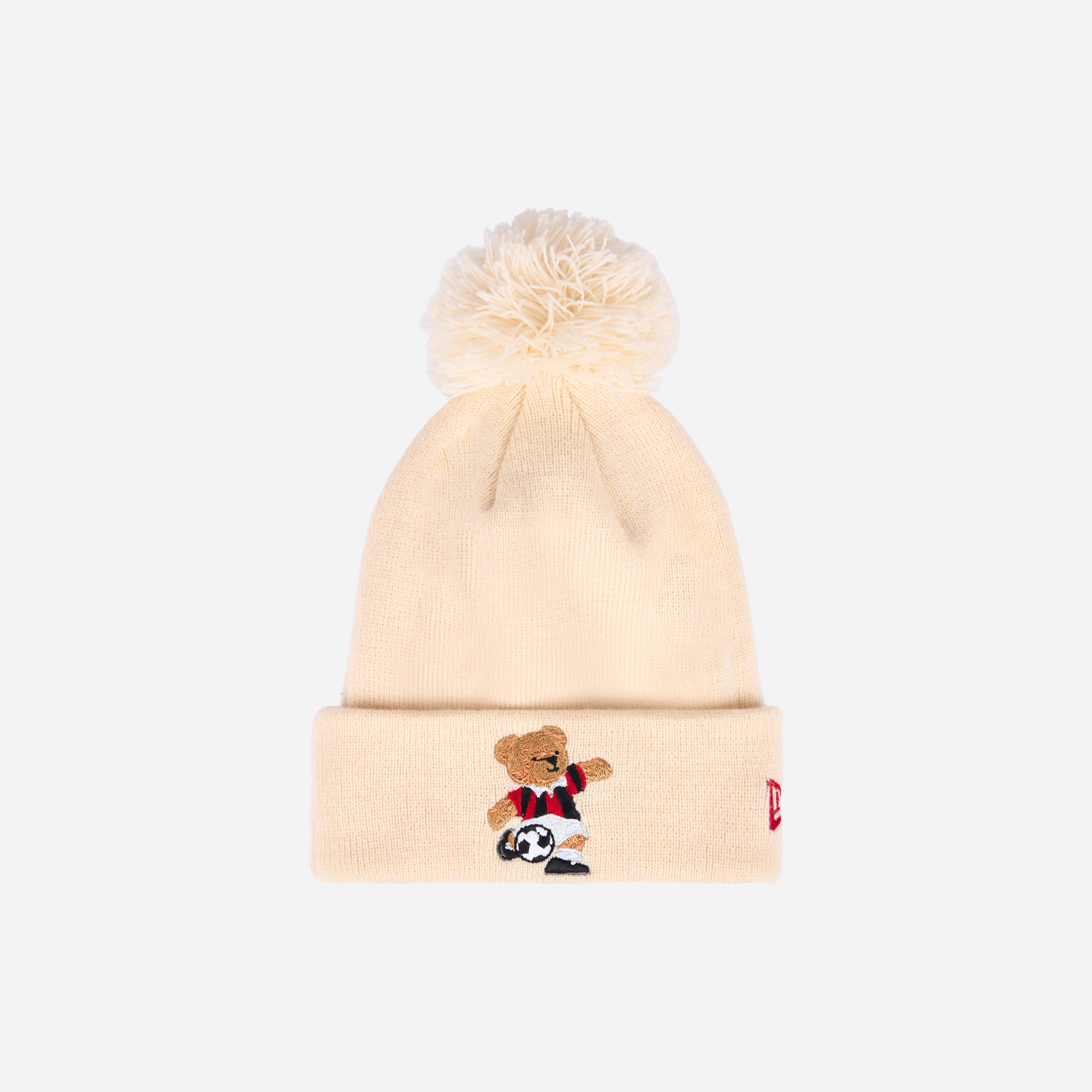 NEW ERA X AC MILAN KIDS BEANIE WITH EMBROIDERED TEDDY
