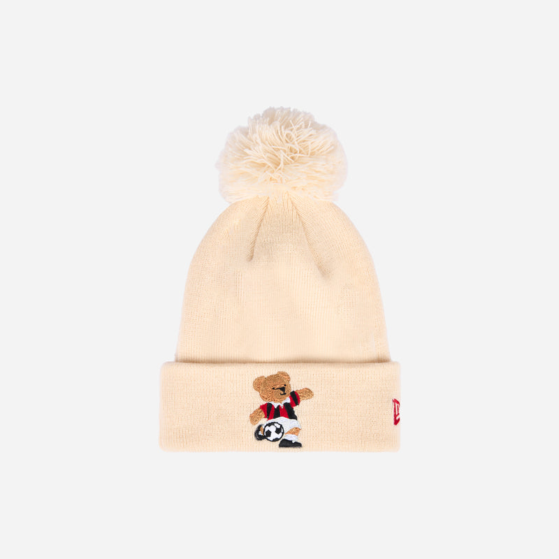 NEW ERA X AC MILAN KIDS BEANIE WITH EMBROIDERED TEDDY
