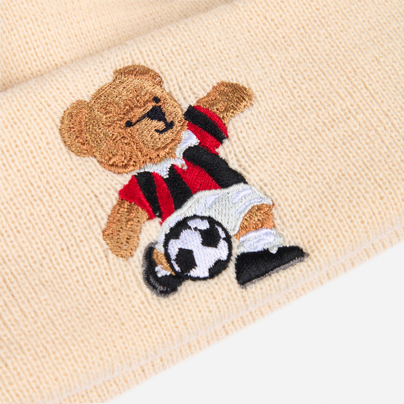 NEW ERA X AC MILAN KIDS BEANIE WITH EMBROIDERED TEDDY