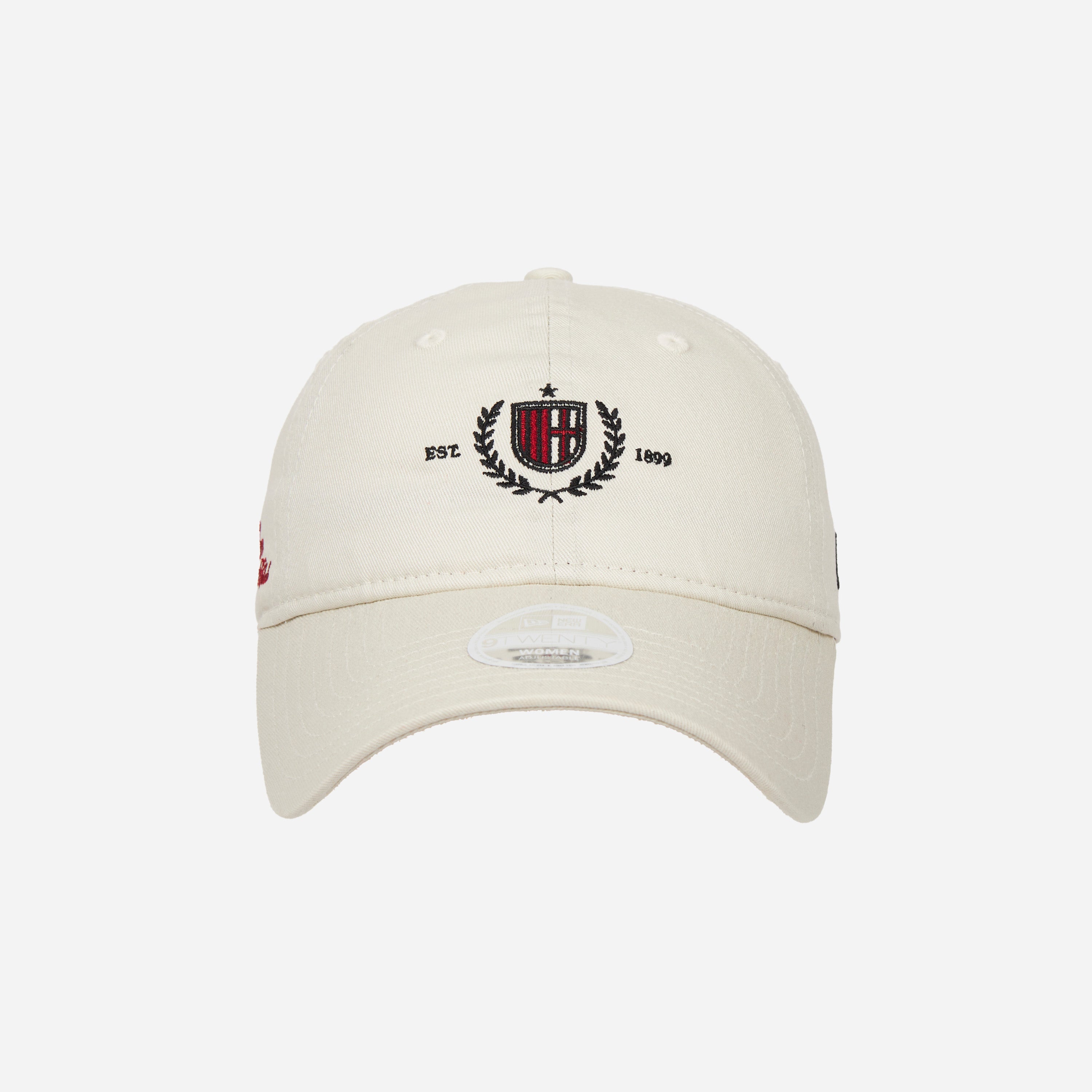 CAPPELLINO 9TWENTY® NEW ERA X AC MILAN BIANCO CON RICAMO LOGO MILAN DONNA