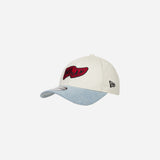 9FORTY® NEW ERA X AC MILAN KIDS WHITE CAP WITH DENIM VISOR