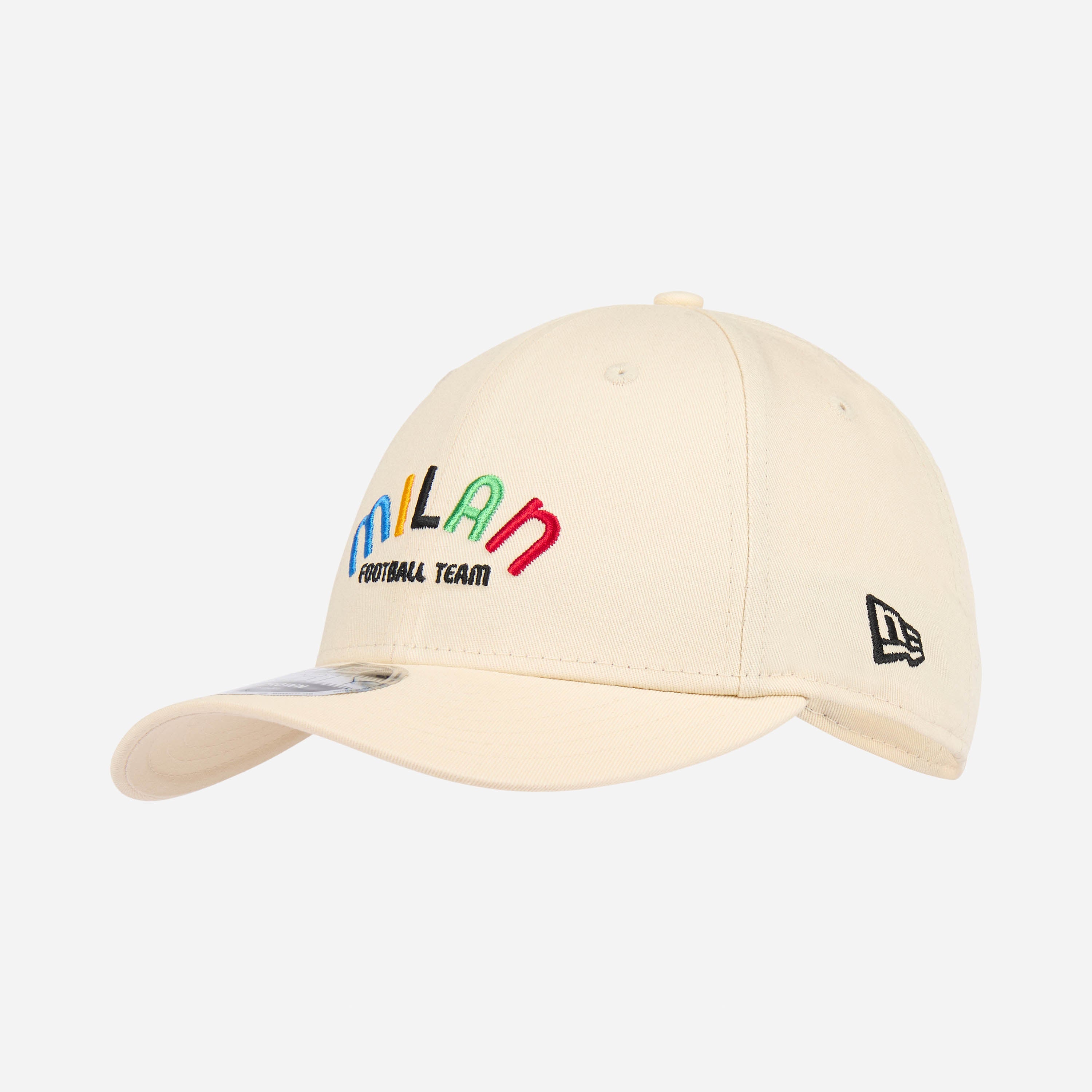 9FORTY® NEW ERA X AC MILAN WHITE CAP WITH “MILAN” LETTERING