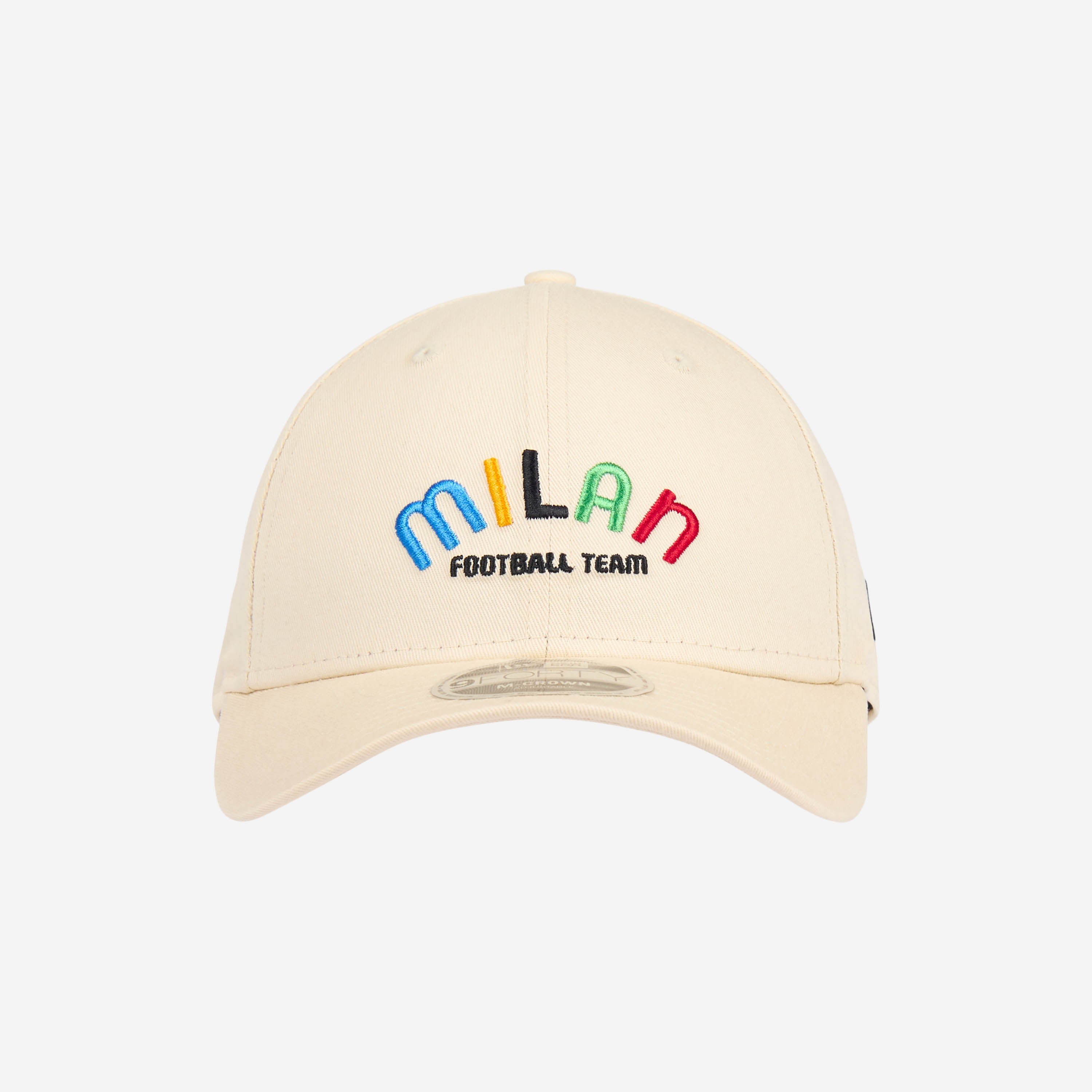 9FORTY® NEW ERA X AC MILAN WHITE CAP WITH “MILAN” LETTERING