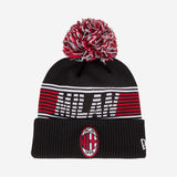 NEW ERA X AC MILAN BLACK AND RED BEANIE