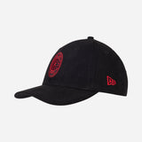 9FORTY NEW ERA X AC MILAN BLACK FAUX SUEDE CAP