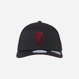 CAPPELLINO 9SEVENTY NEW ERA X AC MILAN NERO CON LOGO SFUMATO