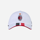 9TWENTY NEW ERA X AC MILAN WHITE CAP WITH EMBROIDERED LOGO