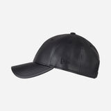 9FORTY NEW ERA X AC MILAN BLACK FAUX LEATHER CAP