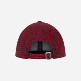 9FORTY NEW ERA X AC MILAN RED AND BLACK CAP WITH GOLD EMBROIDERY