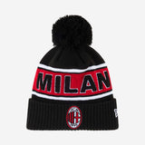 NEW ERA X AC MILAN BLACK POM-POM BEANIE