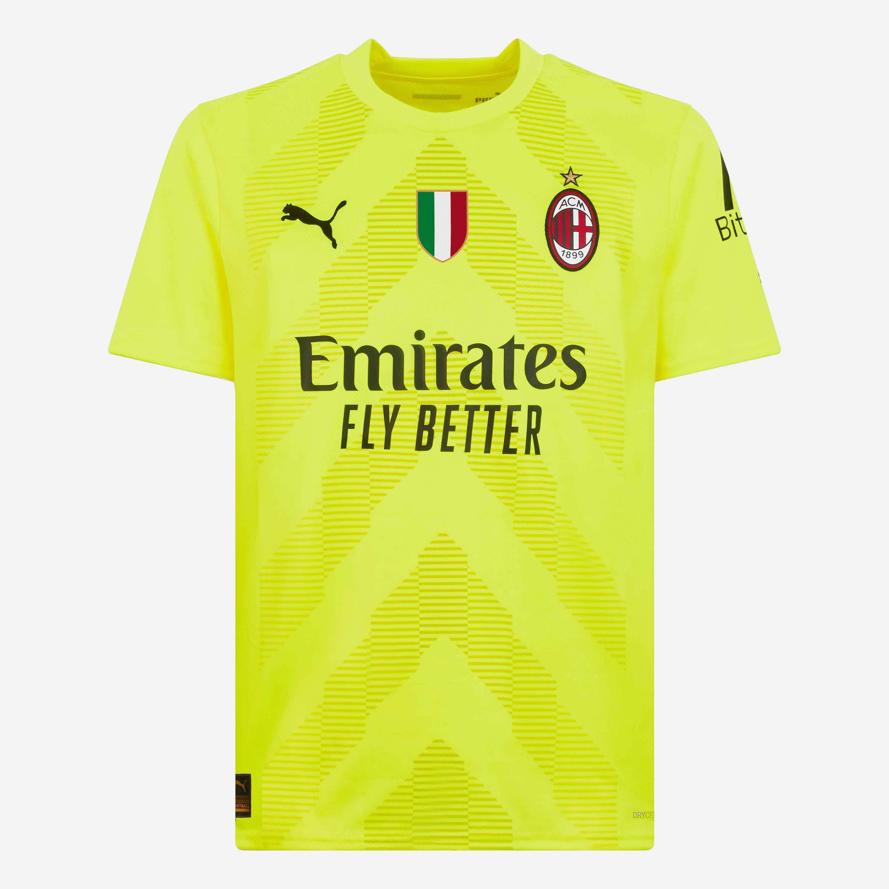 MILAN GOALKEEPER HOME REPLICA 2022/23 JERSEY - M.MAIGNAN 16