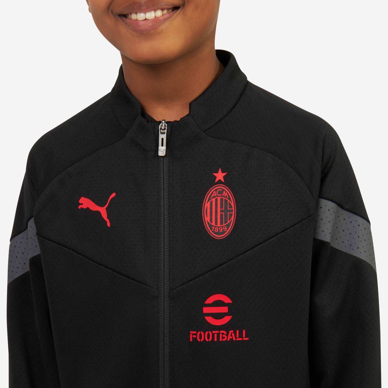 Jacket Puma Kids AC Milan Pre-Match 2023-2024 Black-For All