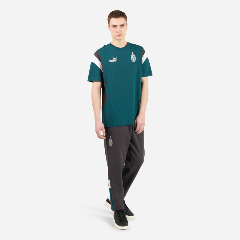 Maglietta Uomo AC Milan FtblArchive - T-Shift Ufficiale Rossonera, Cotone/Poliestere - Foto 3