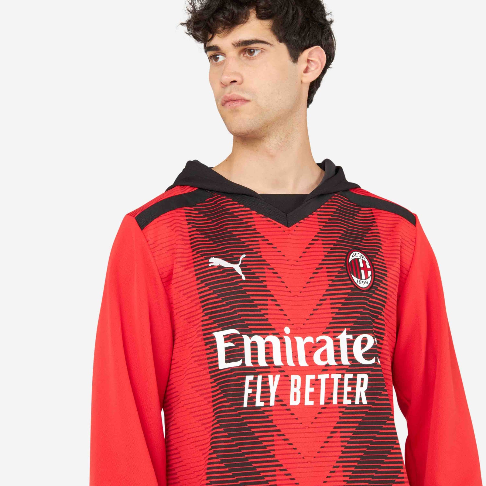 Maillot à Manches Longues Home 25/26 AC Milan Homme PUMA For All Time Red Black