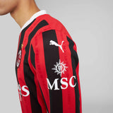 MAGLIA MILAN GARA HOME AUTHENTIC 2024/25 A MANICHE LUNGHE