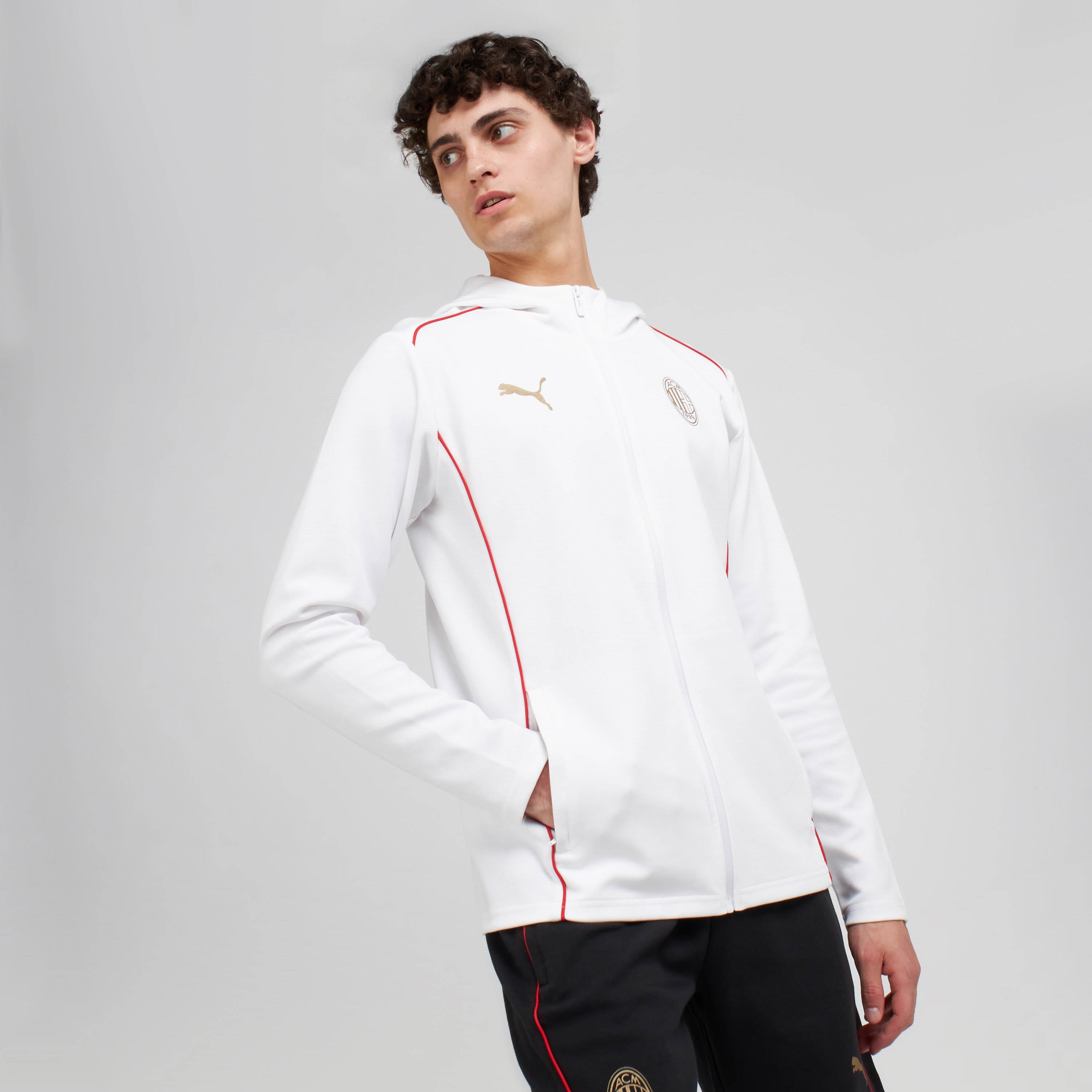 MILAN CASUALS 2024/25 JACKET WITH ZIPPER AND HOOD