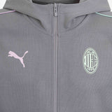 FELPA MILAN CASUALS 2024/25 CON ZIP E CAPPUCCIO