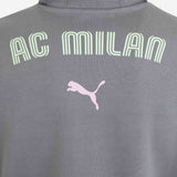 FELPA MILAN CASUALS 2024/25 CON ZIP E CAPPUCCIO