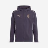 FELPA MILAN CASUALS 2024/25 CON ZIP E CAPPUCCIO