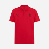 AC MILAN ESSENTIAL COLLECTION RED SHORT-SLEEVED POLO SHIRT