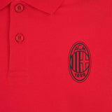 AC MILAN ESSENTIAL COLLECTION RED SHORT-SLEEVED POLO SHIRT