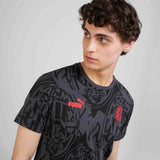 AC MILAN CULTURE COLLECTION BLACK GRAPHIC T-SHIRT