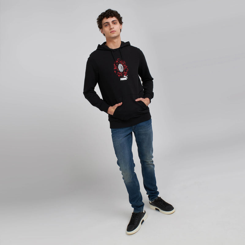 AC MILAN CULTURE COLLECTION BLACK HOODIE