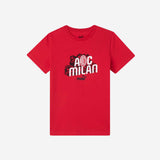 T-SHIRT MILAN CULTURE ROSSA BAMBINO