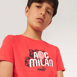 T-SHIRT MILAN CULTURE ROSSA BAMBINO