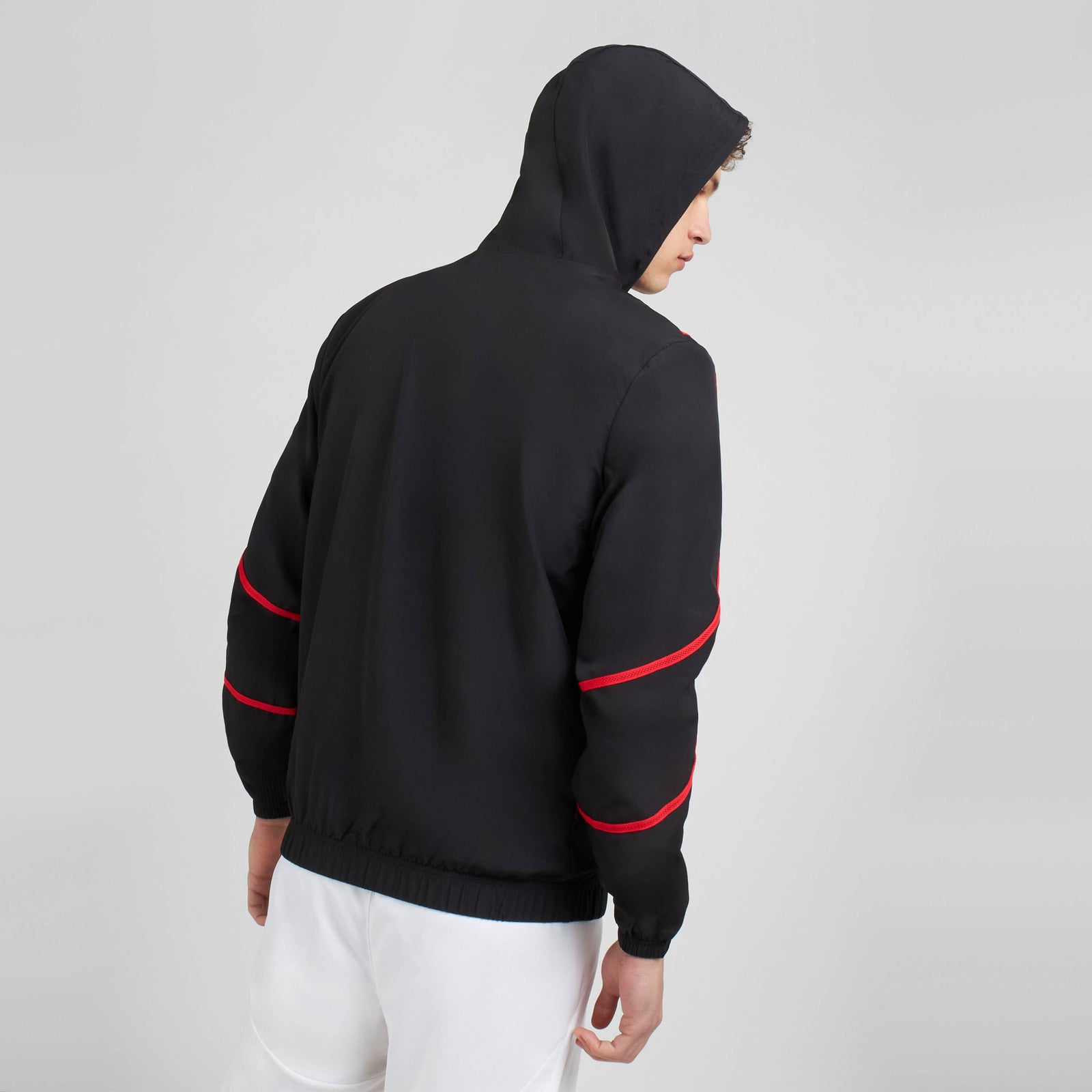 MILAN PREMATCH 2024/25 JACKET WITH ZIPPER AND HOOD | AC Milan Store