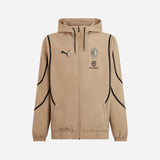 GIACCA MILAN PREMATCH 2024/25 CON ZIP E CAPPUCCIO