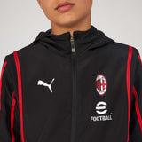 MILAN PREMATCH 2024/25 JACKET WITH ZIPPER AND HOOD KIDS