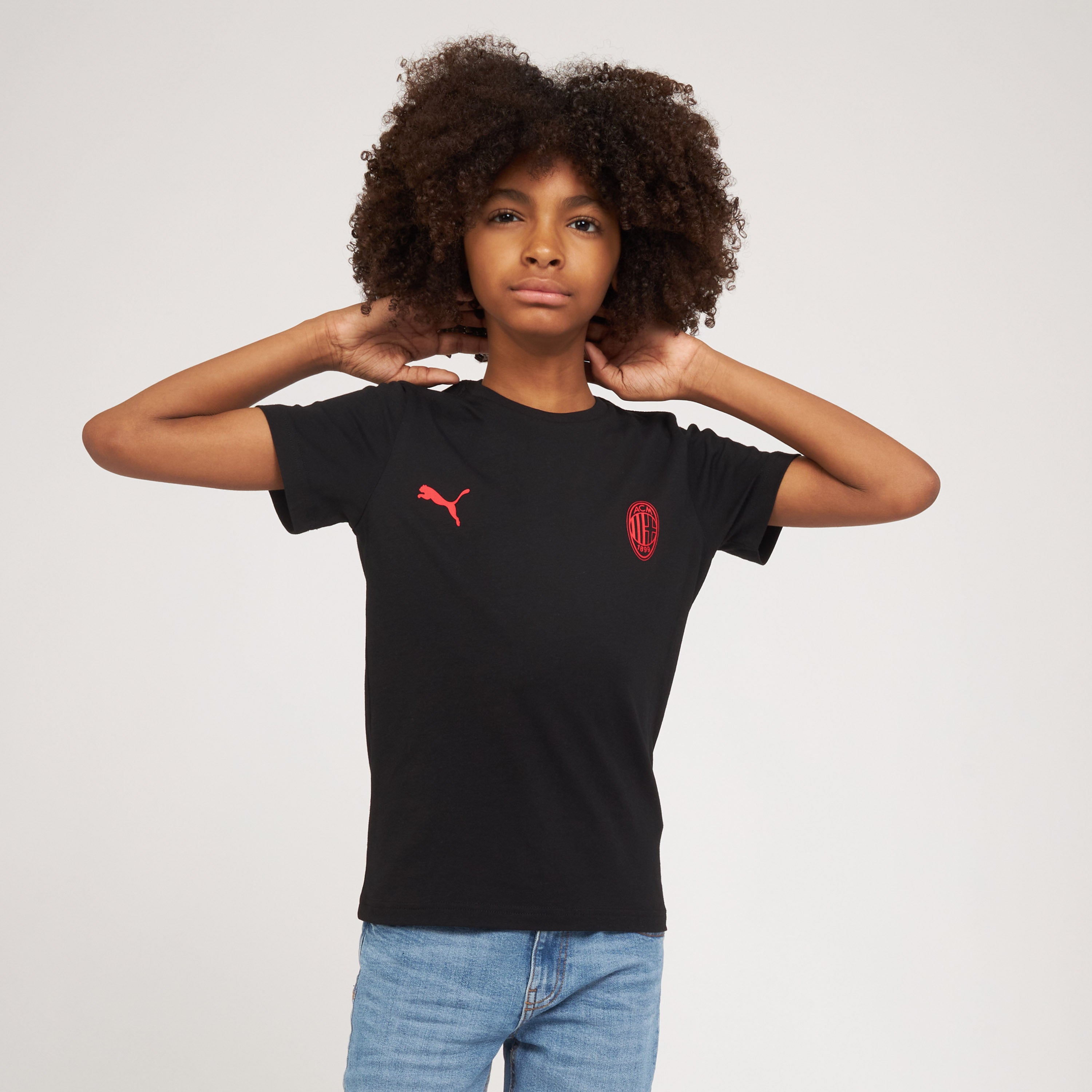 AC MILAN ESSENTIAL T-SHIRT BLACK KIDS