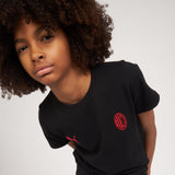 AC MILAN ESSSENTIAL T-SHIRT BLACK KIDS