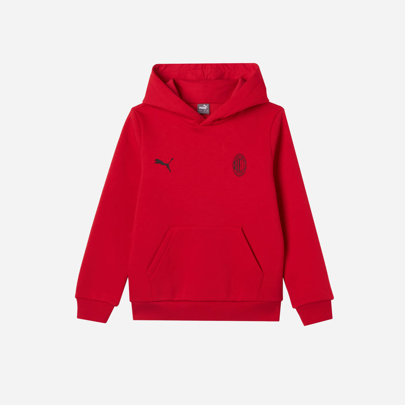 AC MILAN ESSENTIAL COLLECTION RED HOODIE KIDS