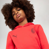 AC MILAN ESSENTIAL COLLECTION RED HOODIE KIDS