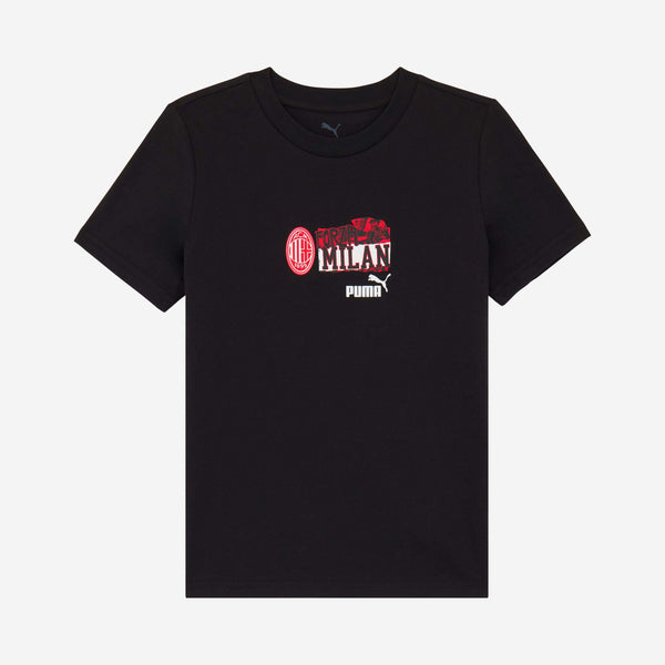 AC MILAN FOOTBALL NRGY BLACK KIDS' T-SHIRT