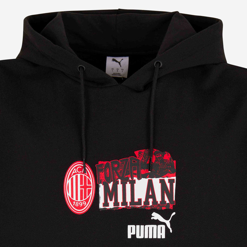 AC MILAN FOOTBALL NRGY BLACK HOODIE